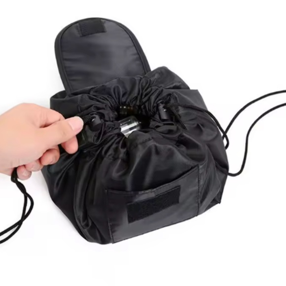 Drawstring Convertible Makeup Bag: Flat to Bag - Picture 2 of 4